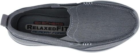 Skechers Men's Superior Milford Slip-On Loafer, Black/Black, 9 in Saudi Arabia