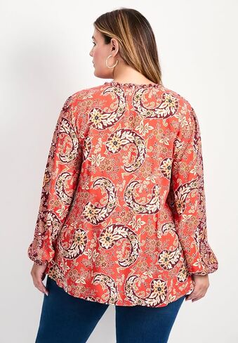 Avenue Women's Plus Size Floral Fields Tunic in Saudi Arabia