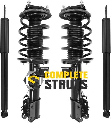 COMPLETESTRUTS - مجموعات دعامة أمامية كاملة مع نوابض لولبية واستبدال ممتص الصدمات الخلفي لسيارة Mercedes C240 ​​AWD 2003-2005 - مجموعة من 4 in Saudi Arabia