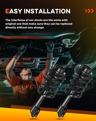 Front Strut Assembly for Subaru, OCPTY Complete Struts Shocks & Spring Struts Fits 2010 2011 2012 for Subaru for Legacy Includes Quick Complete Strut Assembly (172685 & 172684) - Set of 2 in Saudi Arabia