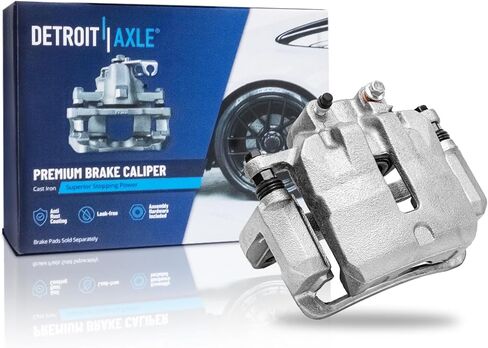 Detroit Axle - Front Right Brake Caliper for Chevrolet Impala Malibu Equinox GMC Terrain Buick Regal Allure LaCrosse Cascada Cadillac ELR, Passenger Side Disc Brake Caliper w/Bracket Replacement in Saudi Arabia