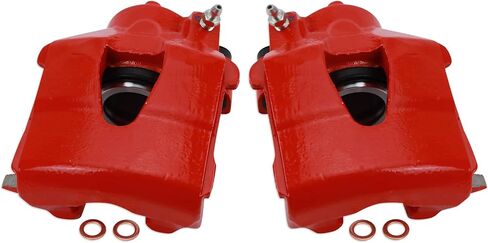 مجموعة فرجار الفرامل الأمامية عالية الأداء من TRQ متوافقة مع 2009-2011 Audi A3 A3 Quattro 1998-2010 Volkswagen Beetle 1999-2006 Golf 1999-2015 Jetta in Saudi Arabia
