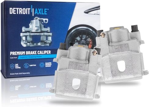 Detroit Axle - Front Brake Calipers for 1978-1982 Dodge Omni Plymouth Horizon 1982 Rampage, 2pc Disc Brake Calipers Replacement in Saudi Arabia
