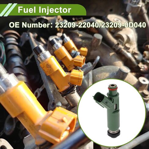No.23209-0D040 Fuel Injector for Toyota Corolla CE, LE, S 1.8 2001-2004 Flow Match Engine Fuel Nozzle 1 Pcs in Saudi Arabia
