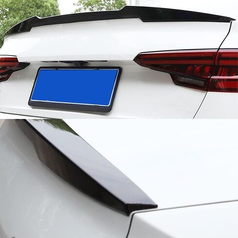 جناح سبويلر خلفي متوافق مع 2024 2023 2022 2021 Audi A3 S3 RS3 غطاء جناح سبويلر سبليتر شفة صندوق السيارة الخلفي (أسود لامع) in Saudi Arabia