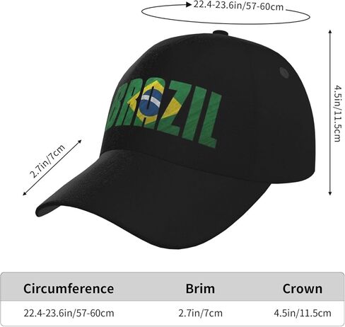 Brazil Flag Snapback Cap Brazil Baseball Hats Brazil Sun Hat Adjustable Flag Cap Brazil Hats for Women Men in Kuwait