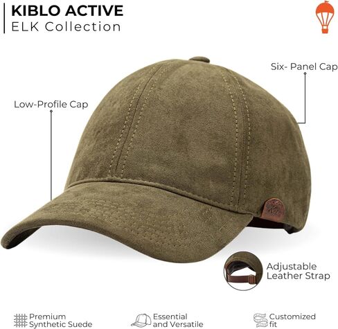 Kiblo | Premium Synthetic Suede Cap, Model Elk - Unisex in Saudi Arabia