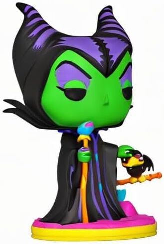 فانكو بوب! Disney: Villains - Maleficent - (Blacklight) - Disney Villains - شخصية الفينيل القابلة للتجميع - فكرة هدية - البضائع الرسمية - ألعاب للأطفال والكبار - عشاق الأفلام in Kuwait