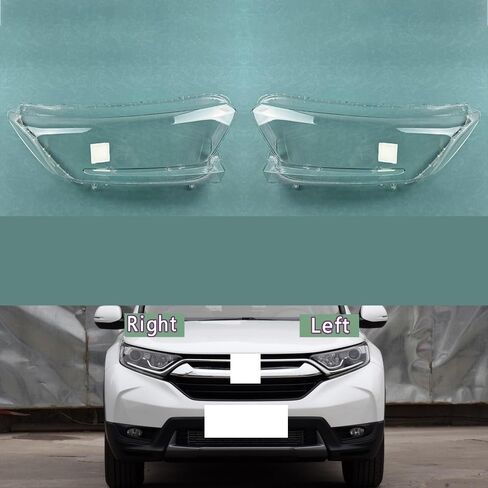 Compatible With H-onda CRV Headlight Cover 2017-2021 | Transparent Plexiglass Lens with UV Protection | Headlamp Shell Replacement(A Piar) in Saudi Arabia
