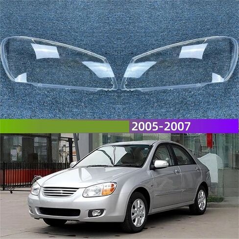 Compatible For KIA Cerato 2005 2006 2007 Accessory Cars Lampshade Headlight Cover Car Front Headlight Lens Cover Lights Shell(Right) in Saudi Arabia