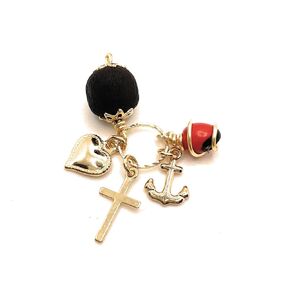Azabache Charm, Tres Gracias Dije, Three Charm, Gold Plated Charm, Protection Jewelry, Gold Charm, Protection Charms, Women Jewelry, Charm Necklace, Charm Bracelet Chain, Lucky Charm.