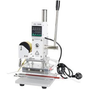ZONEPACK ZS-100B الاستخدام المزدوج آلة ختم احباط الساخنة دليل البرنز آلة أقلام رصاص ماكينة نقش الجلود