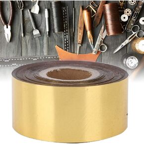 Zerodis Hot Stamping Foil Paper, 3cm Width 120 Meter/Roll Hot Foil Stamping Paper Roll PU Heat Transfer Anodized Gilded Paper for Hot Foil Stamping Machine(Gold)
