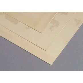 KS Brass Plate 0.010" (0.25mm) Thick 6" (150mm) Wide x 12" (300mm) (Pack of 1)