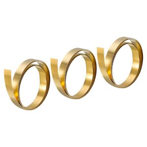 بكرة صفائح نحاسية من uxcell، 3 قطع مقاس 40 بوصة × 0.4 بوصة × 0.004 بوصة H62 لوحة رقائق معدنية للحرف اليدوية والإصلاحات الكهربائية والصناعة