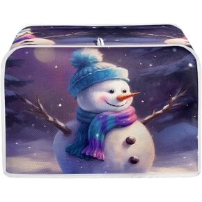 Cow Flower Printed Toaster Cover 2 Slice Home Appliance Decoration, Floral Small Oven Bread Maker Dust Cover Universal Fit for Most Standard Toaster, Quilted Bakeware Protector