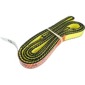 DD Sling (USA Made). 2" x 3', 2 Ply, Nylon Lifting Slings, Master Edge, Eye & Eye, Heavy Duty, 6400 lbs Vertical, 5100 Choker, 12800 Basket Load Capacity (2" x 3')