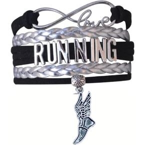 Track and Field Gift- Runner Bracelet, Running Jewelry, Adjustable Track Shoe Charm Bracelet, Hurdles, Pole Vault, Javelin, Discus, Hammer Throw, Shot Put
