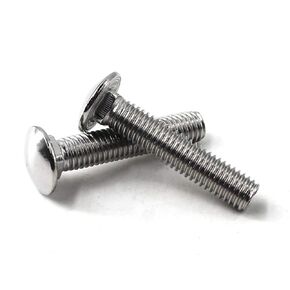 M10x70 Carriage Bolts 304 Stainless Steel Square Bolts (Pack of 10)
