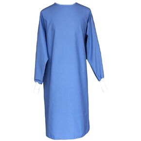 Avery Hill Medical PPE Reusable Isolation Gown Level 1 for Dentists, Hygienists, Doctors, Nurses and Medical Personnel - Blue - Medium