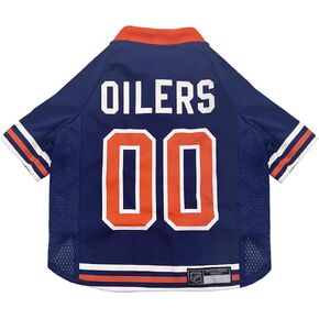 Pets First NHL Edmonton Oilers Jersey for Dogs & Cats, X-Large. - Let Your Pet Be A Real NHL Fan!