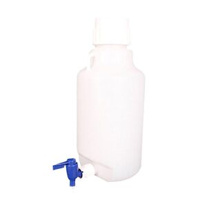 5L Plastic Dispenser Carboy Water Bottle Gallon Jug Container Break Resistant Dispenser Lab Water Container with Spigot for Labs