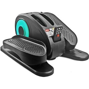 ESL Under Desk Elliptical - Portable Leg Exerciser for Seniors, Compact Seated Elliptical with Remote Control, LCD Display Electric Elliptical Trainers for Home Good Gift