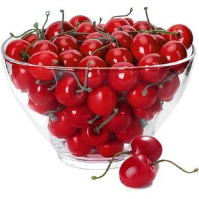 MyLifeUNIT Artificial Cherry Fruit, Artificial Fruit for Decoration, 100 PCS