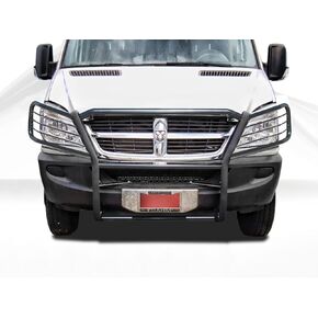 Black Horse Grille brush Bumper Guard Modular Black Compatible with 2007-2009 Dodge sprinter/Freightliner Sprinter 2500/3500|2007-2011 -Benz Sprinter|2010-2018-Benz sprinter 2500/3500-17D502MA