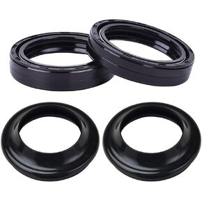 HQLP Front Fork Oil Dust Seals for Honda CRF150R 2007-2022 CR85R 2003-2007 CR80R 1996-2002 CRF230F 2003-2019 CBR300R 15-22 for Kawasaki Ninja 250R 2008-2012 Ninja 300 13-17 for Suzuki RM85 2002-2021