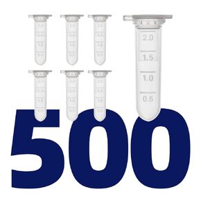 Microcentrifuge Tubes 1.5ml, AyinLab Polypropylene Plastic Tubes 500pcs, Lab Centrifuge Test Tubes with Leak-Proof Snap Caps and Clear Graduated Scale, Non-pyrogenic and DNase/RNase Free