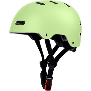 Bike Skateboard Helmet, Adjustable Adult Youth Kids Boys Girls Women Men Helmet for Ages 3-5-8-10-14+, Lightweight Multi-Sport Bicycle Skateboard Scooter Skate Helmet