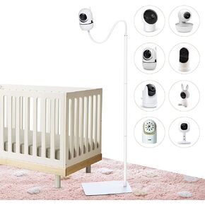 Infant Gadgets Baby Monitor Floor Stand Holder | Compatible with Infant Optics DXR-8 Pro, Hello Baby, Owlet, Nanit Floor Stand, Motorola, Vava | Baby Monitor Mount Secure, Adjustable & Universal Mount