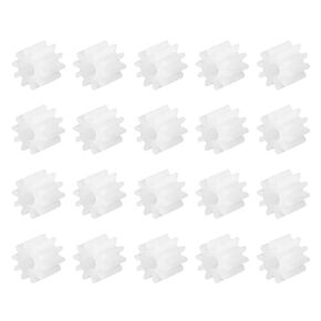 DMiotech 20 Pack 10 Teeth Plastic Gears Model Reduction Gear Plastic Worm Gears for DIY Model