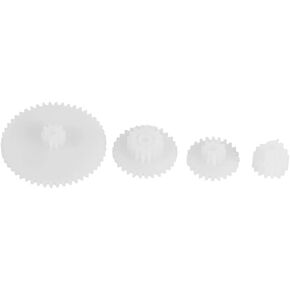 Walfront 19pcs Plastic Gears Kits Motor Gear Set Assembly for Robot Toy Automobile Cars DIY Kits