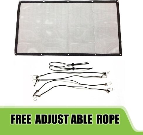 GKmow 1 PC Automotive Seat Rear Separator Net, 45.27" x 24.4" Nylon Micro Mesh Material Restricted Pet Movement Safety Net, Multifunctional Car Fixing Accessory, Suitable for Most Cars (Black) in Saudi Arabia