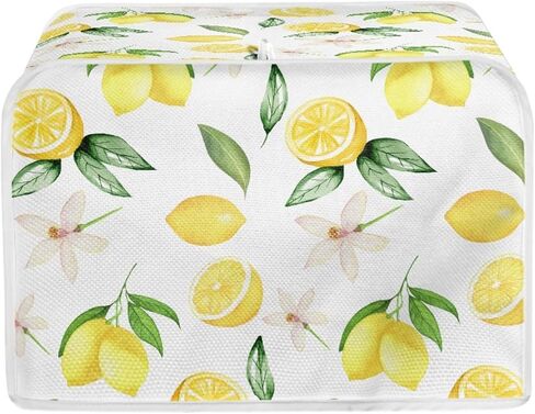 Cow Flower Printed Toaster Cover 2 Slice Home Appliance Decoration, Floral Small Oven Bread Maker Dust Cover Universal Fit for Most Standard Toaster, Quilted Bakeware Protector in Saudi Arabia