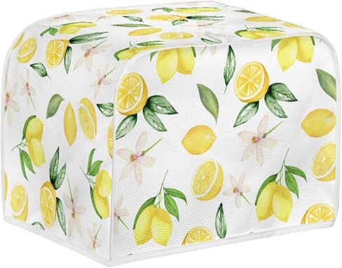 Cow Flower Printed Toaster Cover 2 Slice Home Appliance Decoration, Floral Small Oven Bread Maker Dust Cover Universal Fit for Most Standard Toaster, Quilted Bakeware Protector in Saudi Arabia