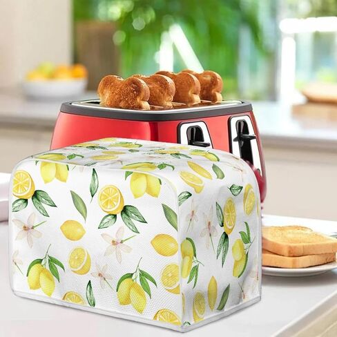 Cow Flower Printed Toaster Cover 2 Slice Home Appliance Decoration, Floral Small Oven Bread Maker Dust Cover Universal Fit for Most Standard Toaster, Quilted Bakeware Protector in Saudi Arabia