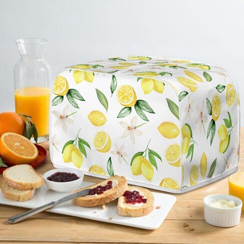 Cow Flower Printed Toaster Cover 2 Slice Home Appliance Decoration, Floral Small Oven Bread Maker Dust Cover Universal Fit for Most Standard Toaster, Quilted Bakeware Protector in Saudi Arabia