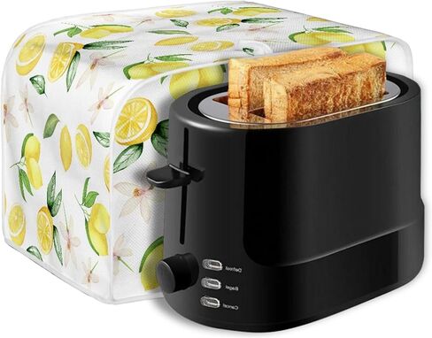 Cow Flower Printed Toaster Cover 2 Slice Home Appliance Decoration, Floral Small Oven Bread Maker Dust Cover Universal Fit for Most Standard Toaster, Quilted Bakeware Protector in Saudi Arabia