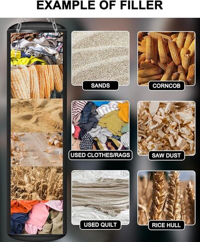 Punching Bag for Adults, 4FT PU Heavy Boxing Bag Set, Punching Bags with 12OZ Punching Gloves for Home Gym MMA Karate Kickboxing Muay Thai Training - Unfilled in Kuwait