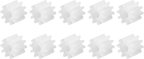 DMiotech 50 Pack 10 Teeth Plastic Gears Model 102A Reduction Gear Plastic Worm Gears for DIY Cars, Robots, Model Making in Saudi Arabia