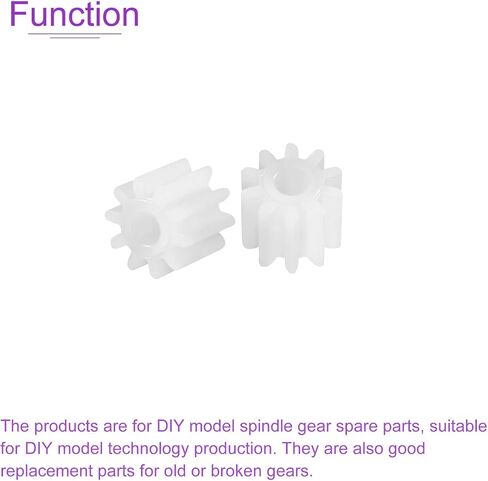 DMiotech 50 Pack 10 Teeth Plastic Gears Model 102A Reduction Gear Plastic Worm Gears for DIY Cars, Robots, Model Making in Saudi Arabia