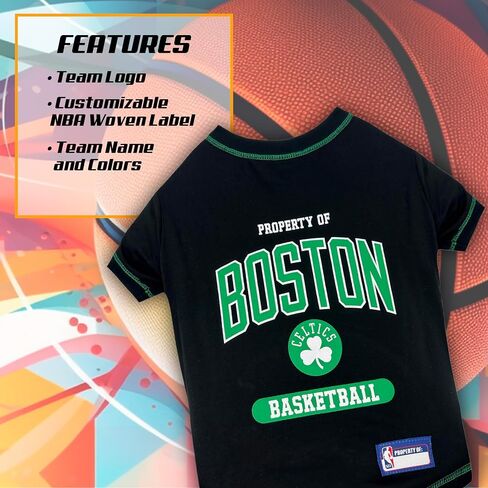 Pets First NBA PET TEE Shirt - Boston Celtics Basketball Team Dog Shirt, Size: X-Large. Soft, Breathable, Stretchable & Washable Pet T-Shirt XL. in Saudi Arabia