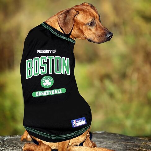 Pets First NBA PET TEE Shirt - Boston Celtics Basketball Team Dog Shirt, Size: X-Large. Soft, Breathable, Stretchable & Washable Pet T-Shirt XL. in Saudi Arabia