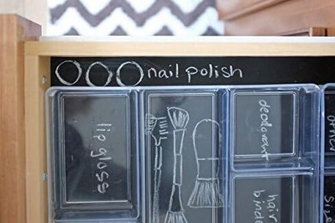 Con-Tact Brand Creative Covering Chalkboard Self-Adhesive Shelf Liner, 18'' x 6', Black in Kuwait