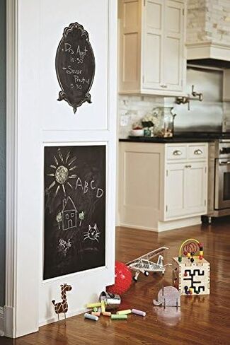 Con-Tact Brand Creative Covering Chalkboard Self-Adhesive Shelf Liner, 18'' x 6', Black in Kuwait