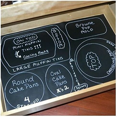 Con-Tact Brand Creative Covering Chalkboard Self-Adhesive Shelf Liner, 18'' x 6', Black in Kuwait