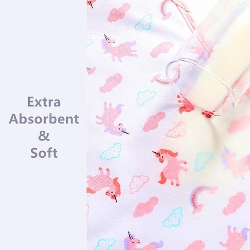 5 Pack Waterproof Baby Burp Cloths Extra Absorbent and Soft in Kuwait